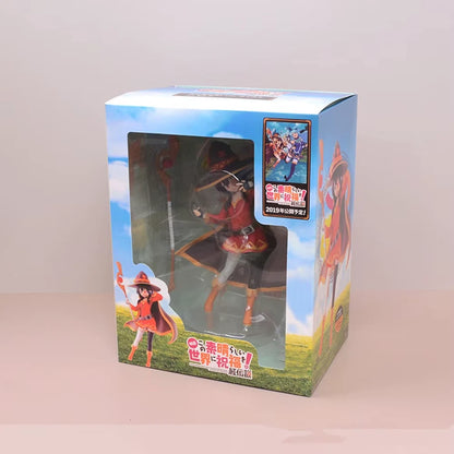 Megumin Wizard Attire KonoSuba Anime Collectible Kawaii Figure PVC 7" [Boxed]