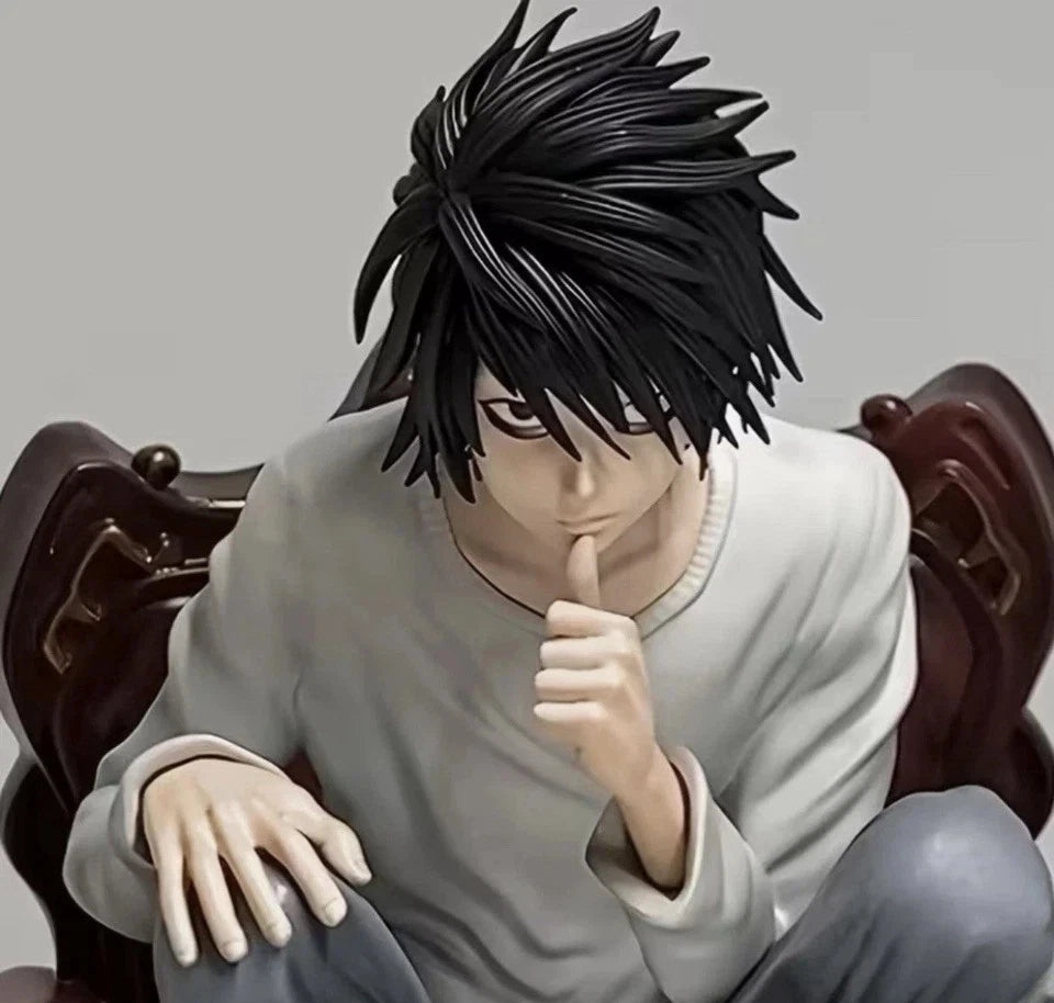 L Squatting Sofa Death Note Collectible New Arrival Anime Figure PVC 6" [Boxed]