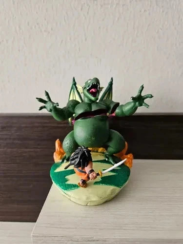 Yajirobe vs Cymbal Dragon Ball Collectible Anime Figure Model Statue PVC 3"