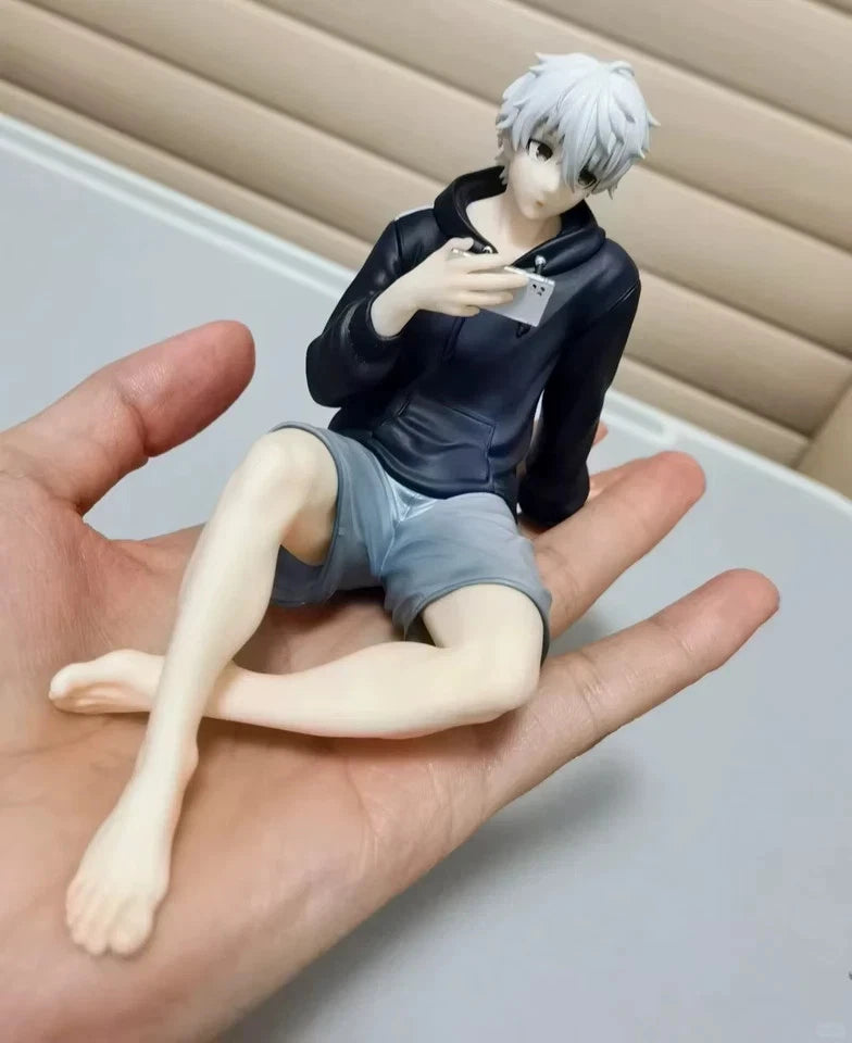 Nagi Seishiro Hoodie Blue Lock Desktop Anime Figure Model Statue PVC 3" [Boxed]