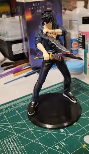 Sung Jin-woo Dual Daggers Solo Leveling Anime Figure Model Statue PVC 7.5" [Boxed]