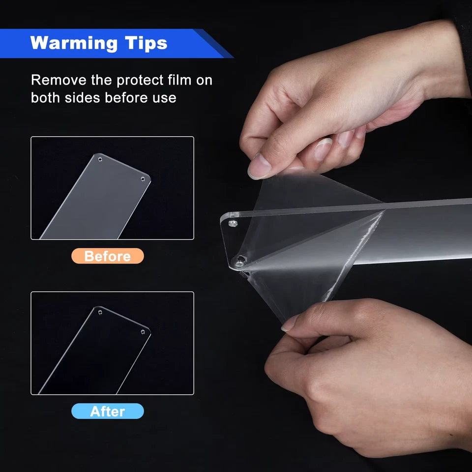 Deluxe Acrylic Display Figure Riser Stand 5.5 L x 12.6 W x 9.9 H in