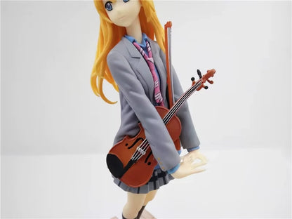 Kaori Miyazono Violinist Your Lie in April Kawaii Anime Figure PVC 7.8" [No Box]