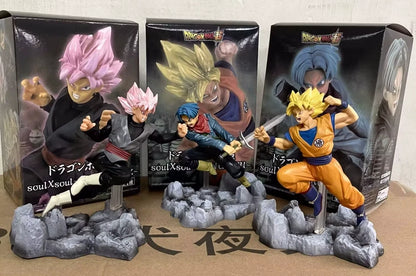 Goku Black, Future Trunks Dragon Ball Super Anime Figure Model PVC 5.5" [Boxed]