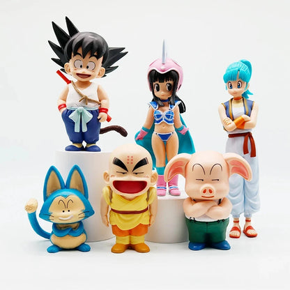Goku, Chi-Chi, Bulma Dragon Ball Collectible Anime Figure PVC 3 - 8" [Boxed]