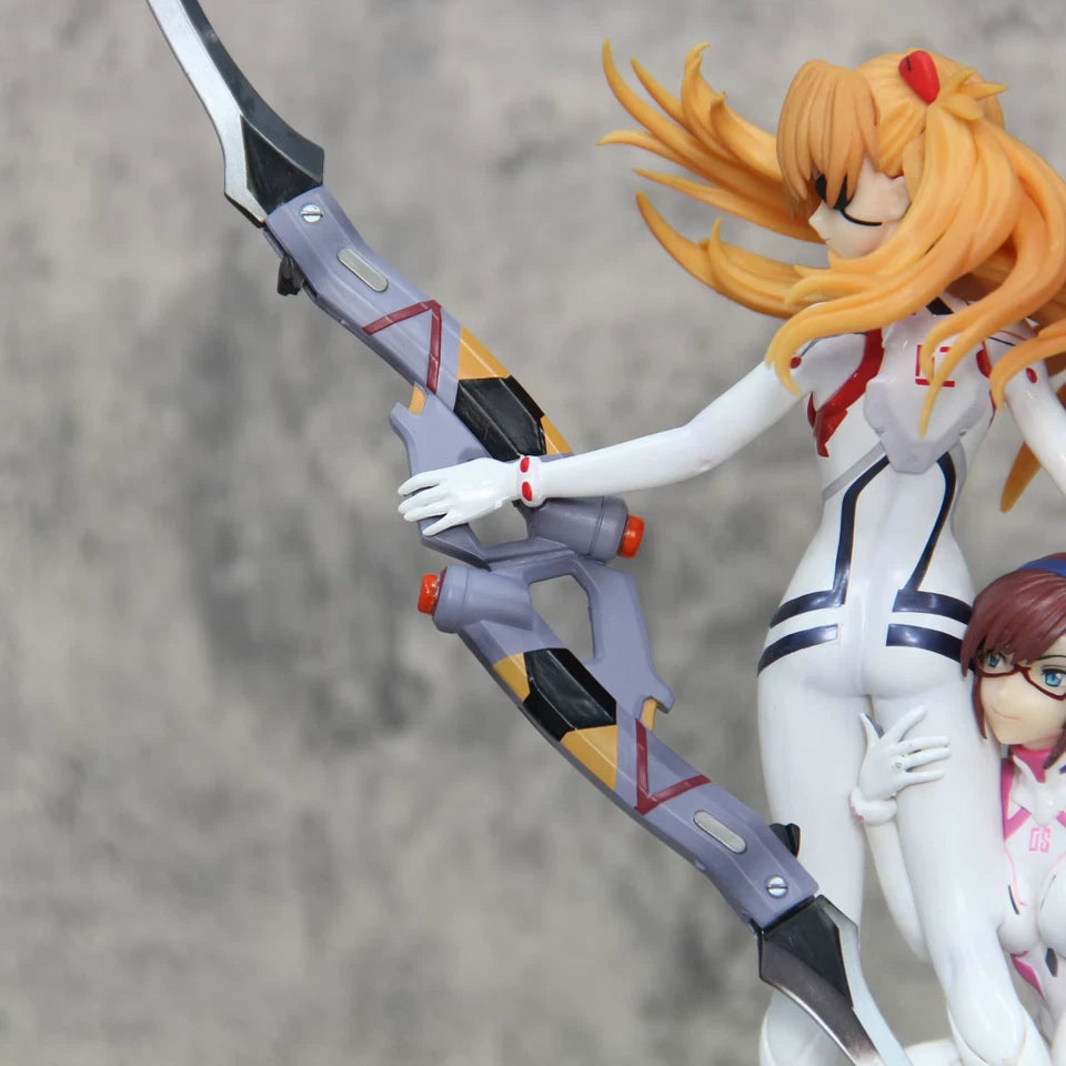 Asuka Soryu & Mari Makinami Neon Genesis Evangelion Anime Figure PVC 10.5" [Boxed]