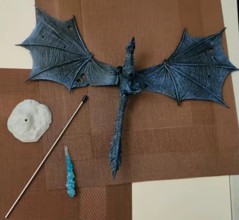 Viserion White Walker Game of Thrones Desktop Collectible Figure PVC 7" [Boxed]