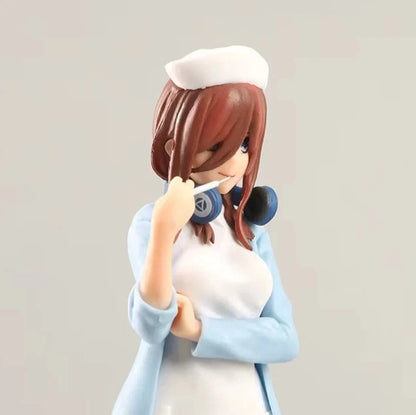 Miku Nakano Nurse Quintessential Quintuplets Anime Figure Model PVC 7” [No Box]