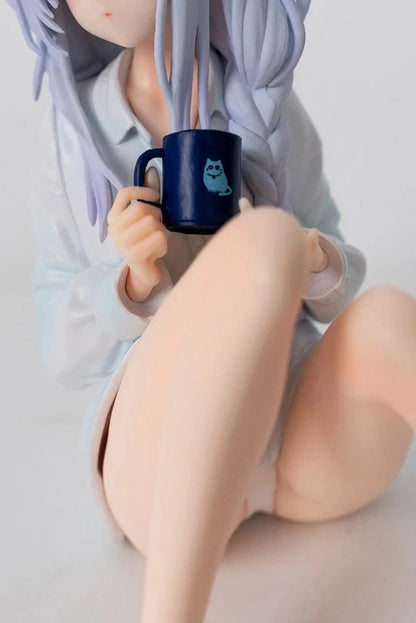 Elaina Pajamas Wandering Witch Anime Kawaii Desktop Figure PVC 4.3" [No Box] *Adult Collectible*