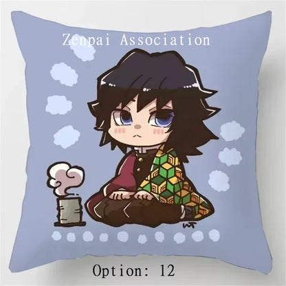 Hashira Corps Demon Slayer Anime Soft Pillow Cushion Cover 2 x 2 ft