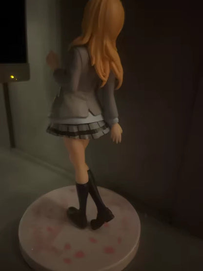 Kaori Miyazono Student Uniform Your Lie in April Cute Anime Figure PVC 7" [Boxed]