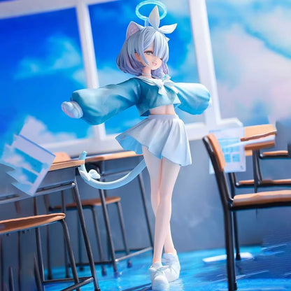 Arona Neko Student Blue Archive RPG Kawaii Nekomimi Figure PVC 8" [Boxed]
