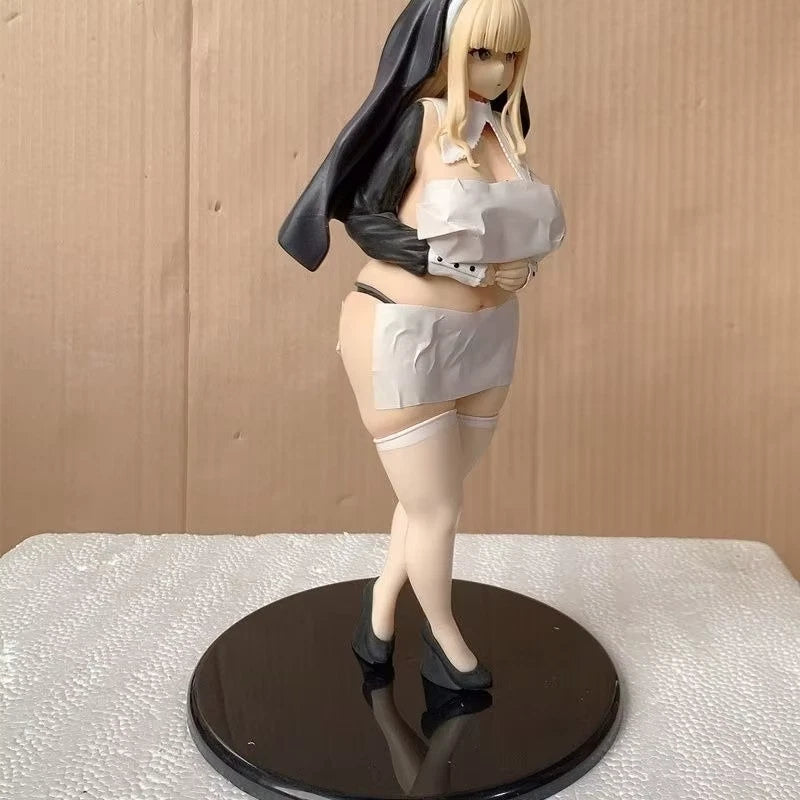 Louisa Full Bust Nun Kounin Sao Ojisan Manga Cast Off Curvy Figure PVC 10" [Boxed] *Adult Collectible*
