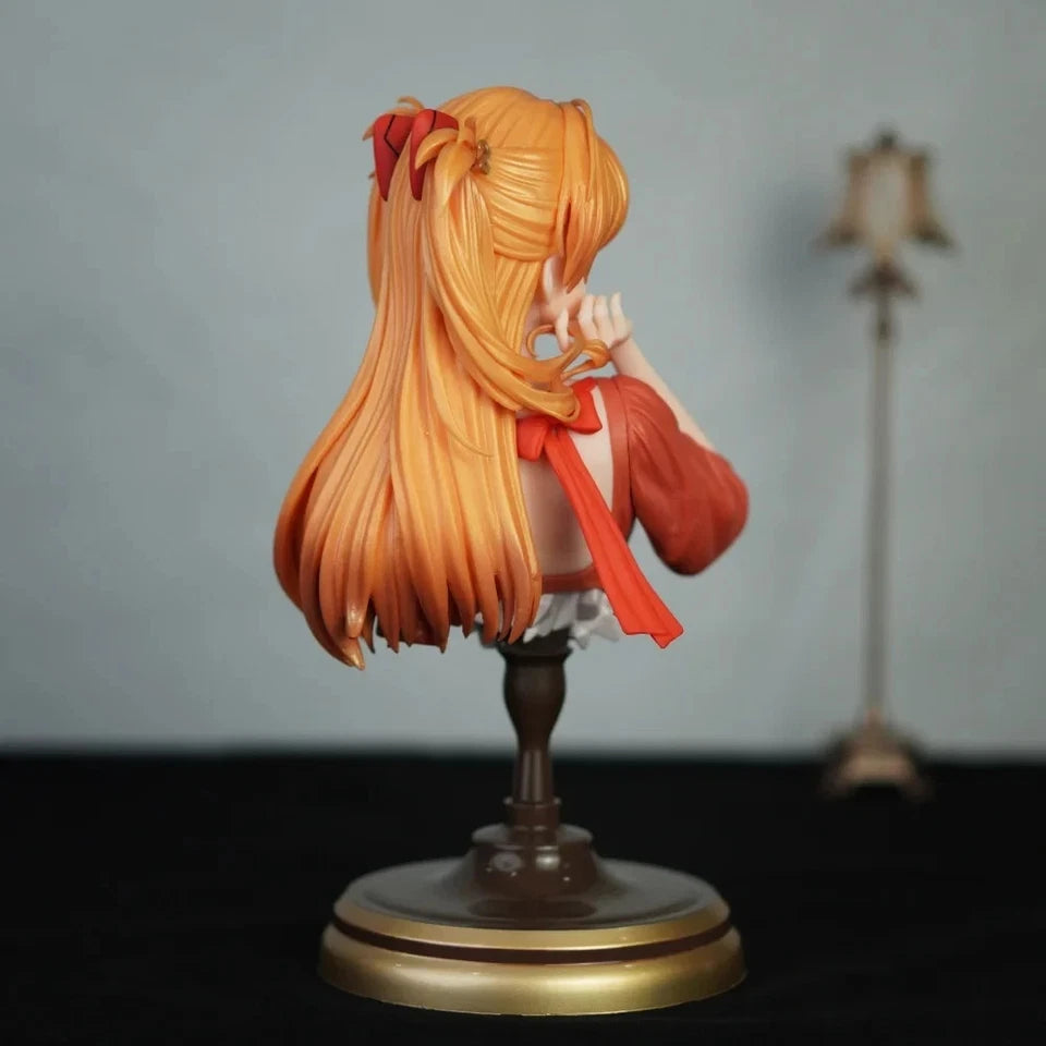 Asuka Sohryu Sculpture Neon Genesis Evangelion Cute Anime Statue PVC 9" [No Box]