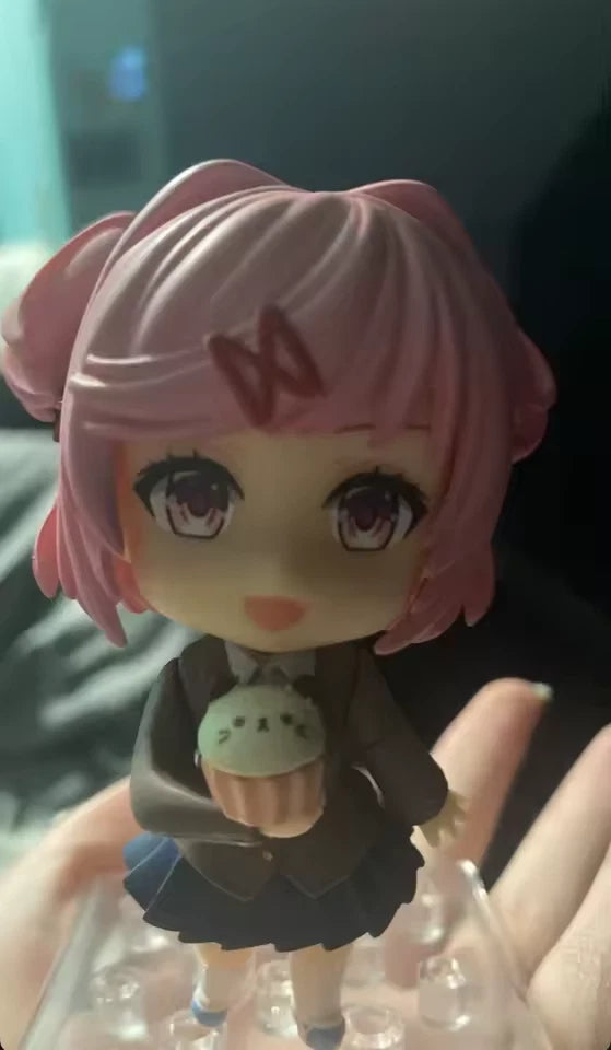 Natsuki Doki Doki Literature Club! Adjustable Kawaii Anime Figure PVC 4" [Boxed]