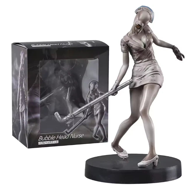 Pyramid Head and Dark Nurse Silent Hill Horror Movie Monster Figure Statue Model PVC [Boxed]