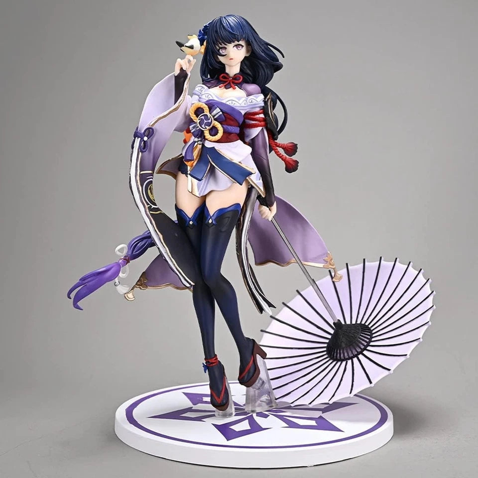 Raiden Shogun Kimono Genshin Impact RPG Kawaii Collectible Figure PVC 8" [Boxed]