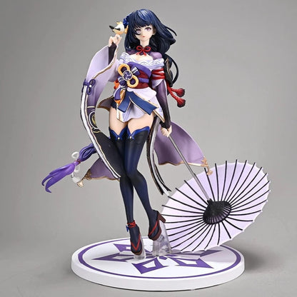 Raiden Shogun Kimono Genshin Impact RPG Kawaii Collectible Figure PVC 8" [Boxed]