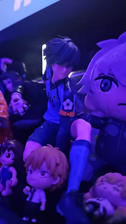 Rin Itoshi Soccer Uniform Blue Lock Iconic Anime Figure Model PVC 5" [Boxed]