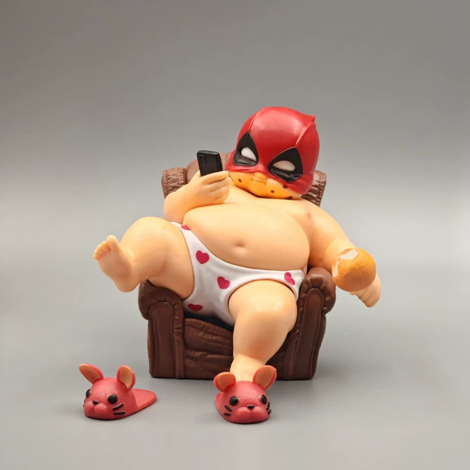 Chubby Deadpool Marvel Collectible Parody Funny Action Figure PVC 4.5" [No Box]