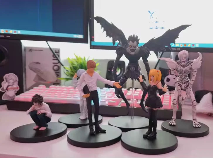 Death Note Collectible Anime Figure Model Statues PVC 3 - 5" [No Box : 6pc Set]
