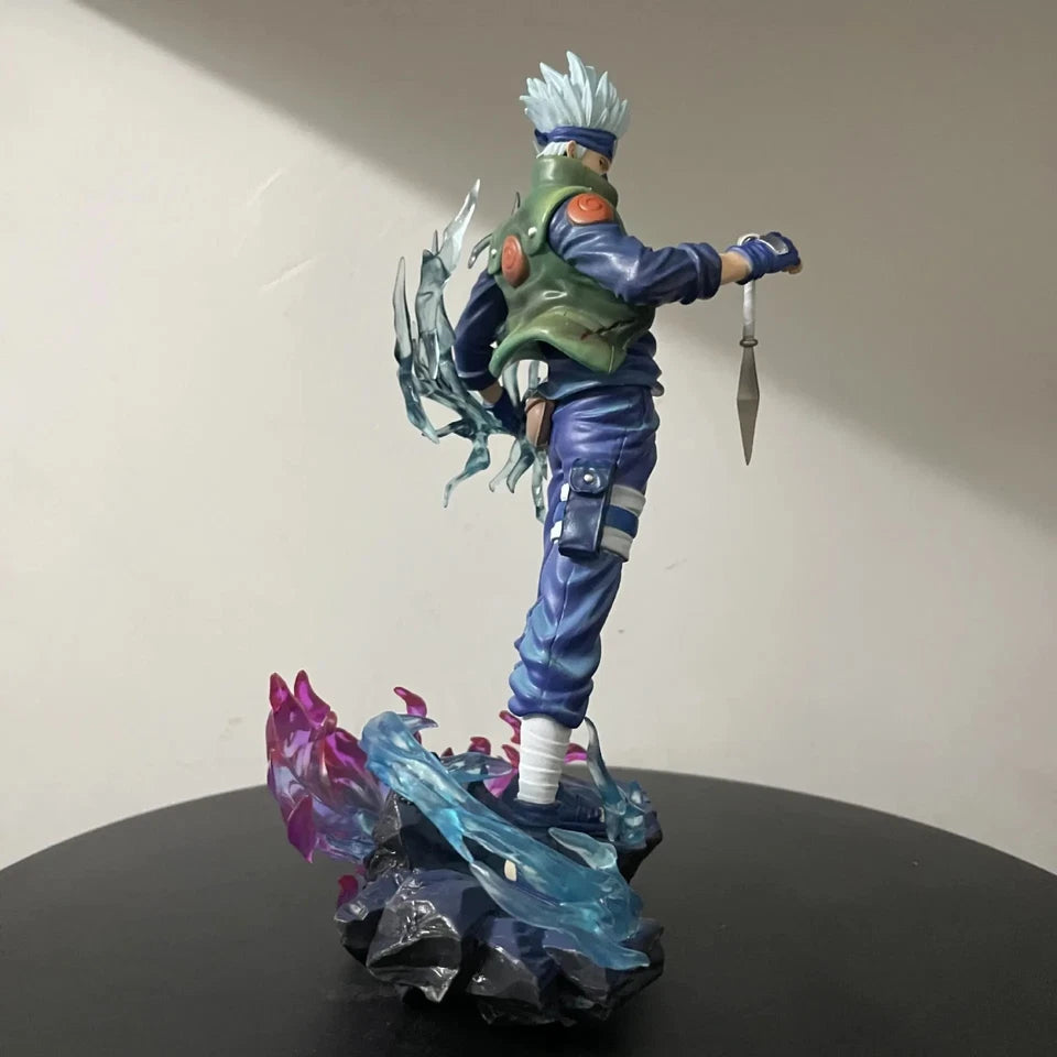 Kakashi Hatake Chidori Naruto Shippuden Anime Figure Model Statue PVC 9" [Boxed]