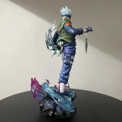 Kakashi Hatake Chidori Naruto Shippuden Anime Figure Model Statue PVC 9" [Boxed]