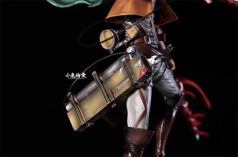 Levi Ackerman Battle Damage Ver. Attack on Titan AoT Anime Figure PVC 13.7" [Boxed]