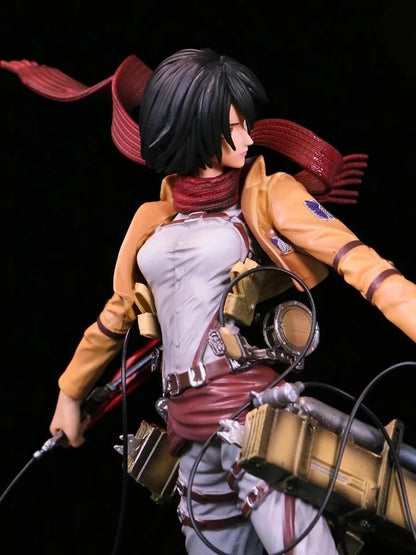 Mikasa Ackerman Battle Damage Ver. Attack on Titan AoT Anime Figure PVC 13.7" [Boxed]