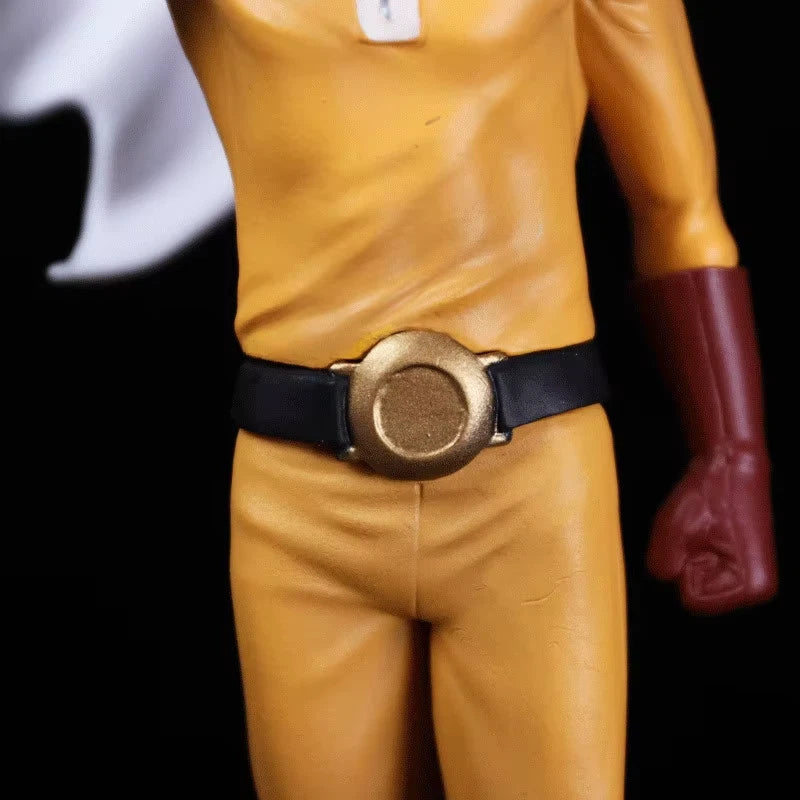 Saitama Bald Cape One Punch Man Anime Collectible Action Figure PVC 7.8" [No Box]