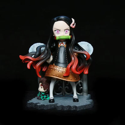 Nezuko Anya Forger Outfit Demon Slayer Anime Kawaii Figure PVC 5" [Boxed]