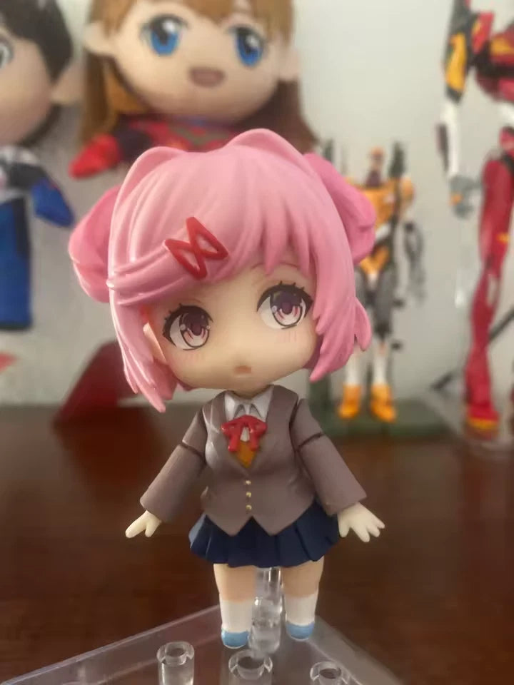 Natsuki Doki Doki Literature Club! Adjustable Kawaii Anime Figure PVC 4" [Boxed]