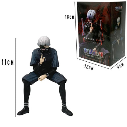 Ken Kaneki Eyepatch Tokyo Ghoul Anime Figure Model Statue PVC 4.5" - 7" [Boxed]