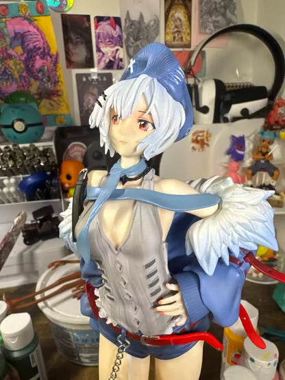Rei Ayanami Punk Rockstar Neon Genesis Evangelion Anime Figure PVC 12" [Boxed]
