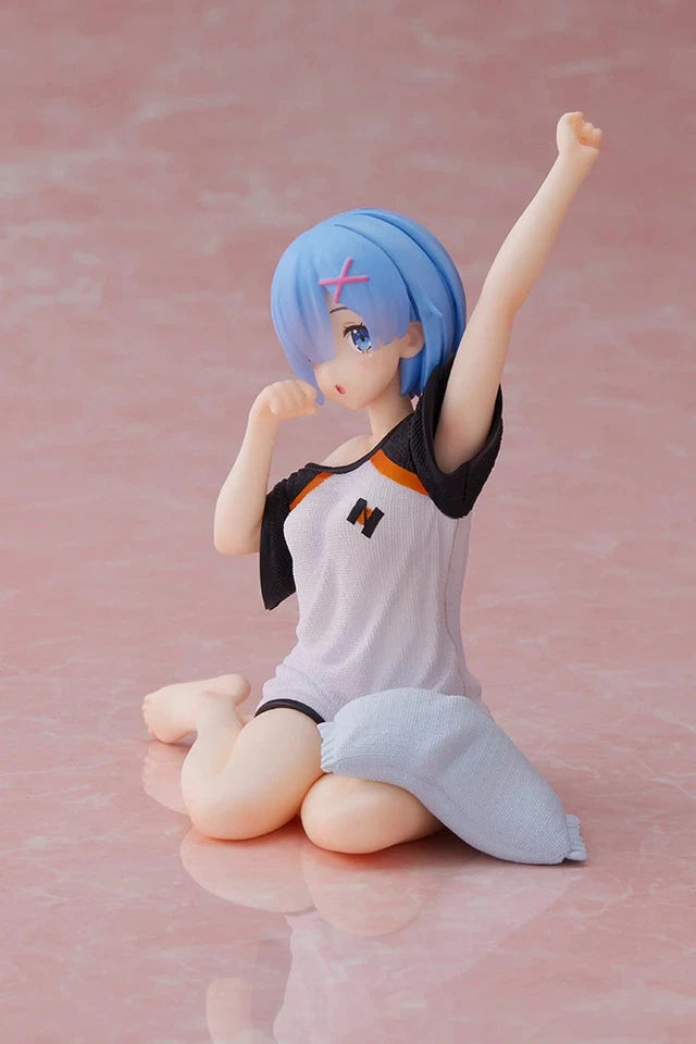 Rem Slumber Re: Zero Anime Kawaii Desktop Petite Figure PVC 3.9" [No Box]