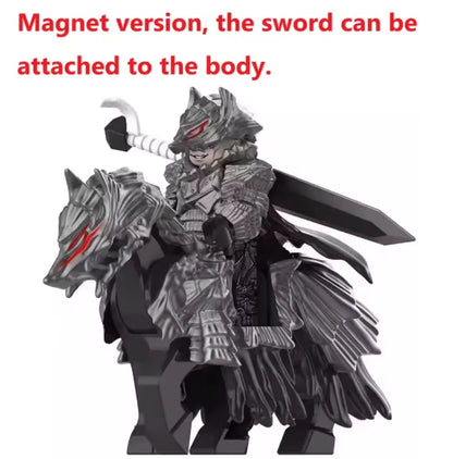 Guts Berserker Armor Berserk Anime Building Blocks Collectible PVC 1.7" [No Box]