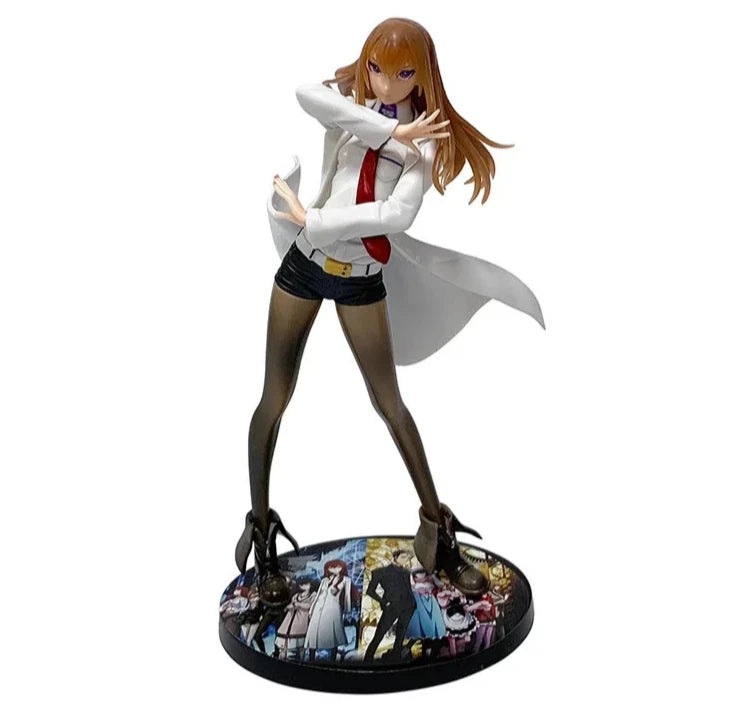 Kurisu Makise Lab Coat Steins;Gate Anime Figure Model Statue PVC 7.5" [Boxed]