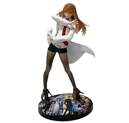 Kurisu Makise Lab Coat Steins;Gate Anime Figure Model Statue PVC 7.5" [Boxed]