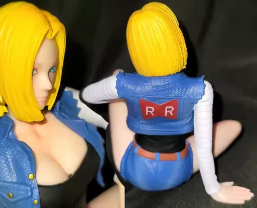 Android 18 Relax Time Dragon Ball Z Anime Figure Model Statue PVC 4.7" [No Box]