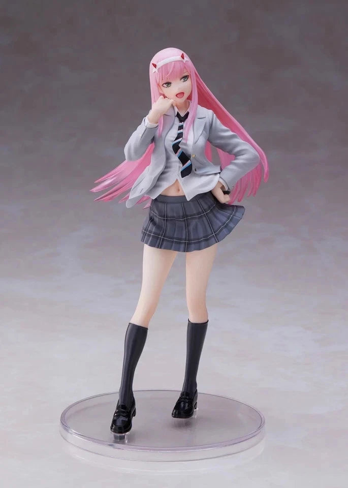 Zero Two Student Outfit Darling in the Franxx Premium Anime Figure PVC 6" [No Box]