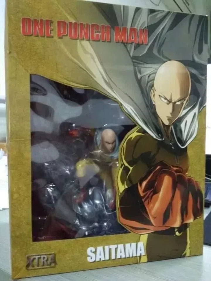 Saitama Bald Cape One Punch Man Anime Collectible Action Figure PVC 9" [Boxed]