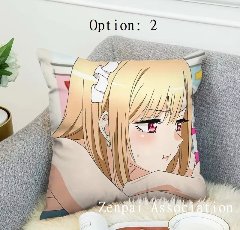 Marin My Dress-Up Anime Kawaii Soft Pillow Cushion Cover 1.5 x 1.5 ft