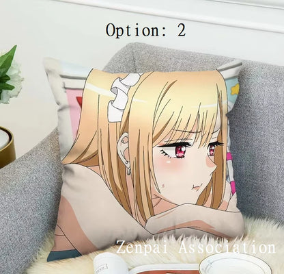 Marin My Dress-Up Anime Kawaii Soft Pillow Cushion Cover 1.5 x 1.5 ft