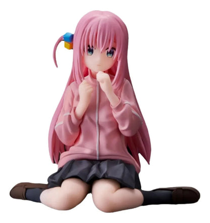 Hitori Gotoh Sitting Bocchi the Rock! Anime Kawaii Figurine PVC 3" [Boxed]