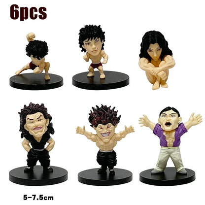 Yujiro, Jack, Pickle, Kaoru, BAKI Collectible Anime Figure Model Statue PVC 6 - 9" [Boxed]