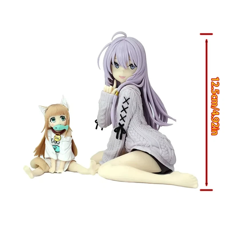 Elaina Sweater Dress Wandering Witch Anime Kawaii Desktop Figure PVC 5" [Boxed]