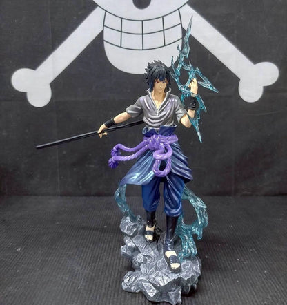 Sasuke Uchiha Chidori Naruto Anime Collectible Rare Action Figure PVC 9" [Boxed]