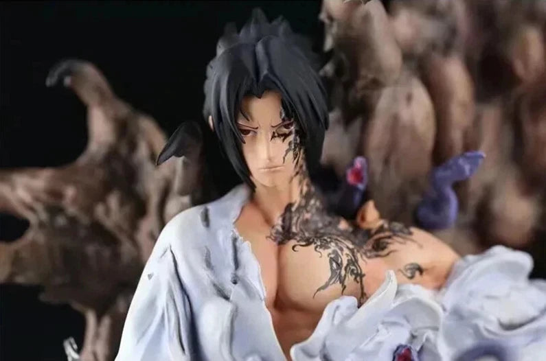 Sasuke Cursed Seal of Heaven Naruto Collectible Anime Figure PVC 10" [Boxed]