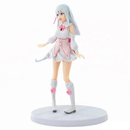 Emilia Memory Snow Ver. Re:Zero Kawaii Anime Figure Model Statue PVC 6" [Boxed]