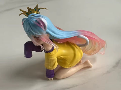 Shiro Nekomimi Pajamas No Game No Life Anime Figure Model Statue PVC 4" [Box]